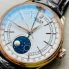Rolex Cellini Moonphase 50535 RG White Dial on Leather Strap KZF Asia 3195 Mod Super Clone - Image 7