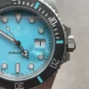 Rolex Submariner Sandblasted DIWF Best Edition Carbon Bezel Tiffany Blue Dial Dial on SS Bracelet VR3135 - Image 6