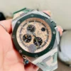 Royal Oak Offshore Chronograph “CAMO” 26400SO Beige colored textured dial Camouflage rubber strap - Image 2
