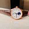 Rolex Cellini Moonphase 50535 RG White Dial on Leather Strap KZF Asia 3195 Mod Super Clone - Image 5