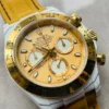 Rolex Daytona DIW White Carbon/YG DIWF Best Edition Gold Dial on Black Nylon Strap A7750 - Image 3