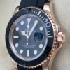 Yacht-Master 126655 SCF 1:1 Best Edition 3D Black Ceramic Bezel on Black Rubber Strap DD3235 - Image 3