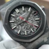 Audemars Piguet Royal Oak DiW 15500 Imitation Watch Case Carbon Second Hand Is Red 41mm - Image 4