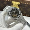 Audemars Piguet Royal Oak Openworked Frosted 15412 Skeleton Dial Bezel Stone Baguette 41mm Super Clone - Image 2