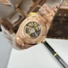 Audemars Piguet Royal Oak Openworked Frosted 15412 Case Rose Gold Bezel Stone Baguette 41mm Super Clone - Image 9
