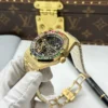 Audemars Piguet Royal Oak Openworked Frosted 15412 Case Yellow Bezel Stone Baguette 41mm - Image 3