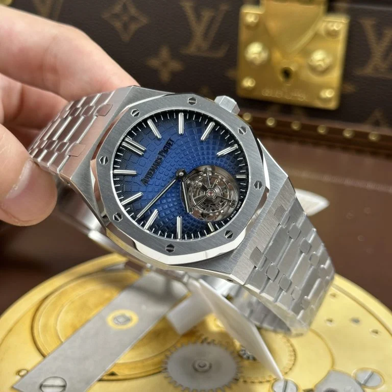 Audemars Piguet Royal Oak Selfwinding Flying Tourbillon 26530ST Smoke Blue Dial 41mm - Image 7