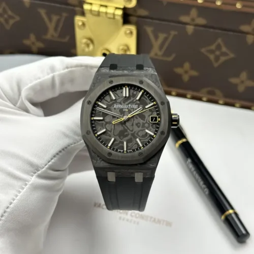 Audemars Piguet Royal Oak DiW 15500 Imitation Watch Case Carbon Second Hand Is Yellow 41mm