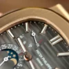 Patek Philippe Nautilus 5712R Gray Dial Leather Strap Engraving Machine 40mm - Image 6