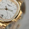 Patek Philippe Nautilus 7118 White Dial Bezel Moissanite Diamonds 35.2mm - Image 5