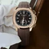Patek Philippe Aquanaut 5968 Brown Dial Rubber Strap 42.2mm