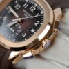 Patek Philippe Aquanaut 5968 Brown Dial Rubber Strap 42.2mm - Image 7