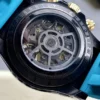 Rolex Daytona By Blaken Skeleton Dial Rubber Strap Cyan 40mm - Image 8