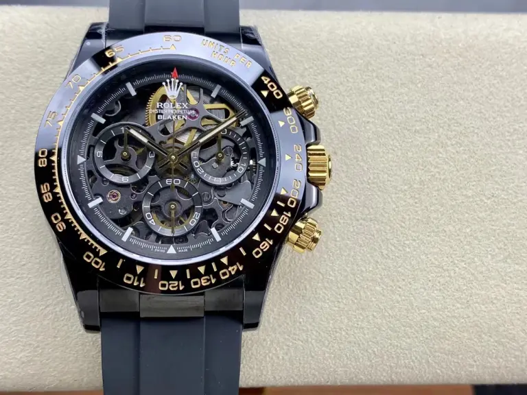 Rolex Daytona By Blaken Skeleton Dial Rubber Strap 40mm Black