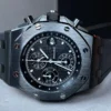 Royal Oak Offshore Chronograph CER Black Dial on Rubber Strap APF A3126 Mod - Image 5
