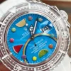 Rolex Submariner Phantomlab Transparent 5GF Best Edition Blue Fruit Dial on White Rubber Strap VR3135 - Image 3