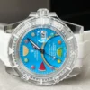 Rolex Submariner Phantomlab Transparent 5GF Best Edition Blue Fruit Dial on White Rubber Strap VR3135 - Image 5
