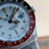 Rolex Vintage GMT Master 6542 Black/Red Bezel White Dial on SS Bracelet A2836 Super Clone - Image 2