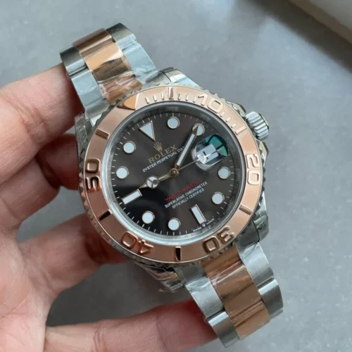 Yacht-Master 126621 904L/RG VSF 1:1 Best Edition Black Dial On 904L/RG Bracelet VS3235