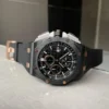 Royal Oak Offshore Chronograph CER Black Dial on Rubber Strap APF A3126 Mod - Image 7