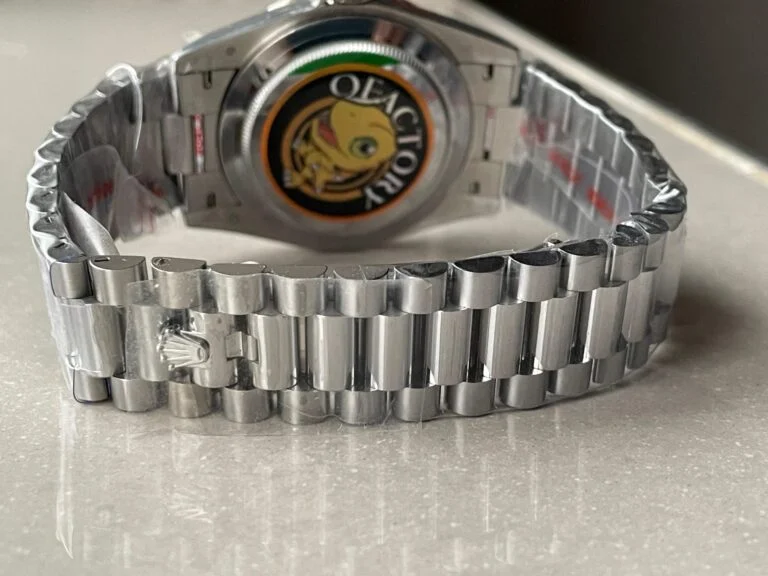 Day-Date 40mm 228349 SS Diam Bezel Meteorite Dial Diamond SS President Bracelet GSF A2836 Mod - Image 5
