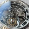 Excalibur Titanium Bezel BBR Best Edition Titanium Skeleton Dial on white rubber Strap A2136 Tourbillon V4 - Image 4