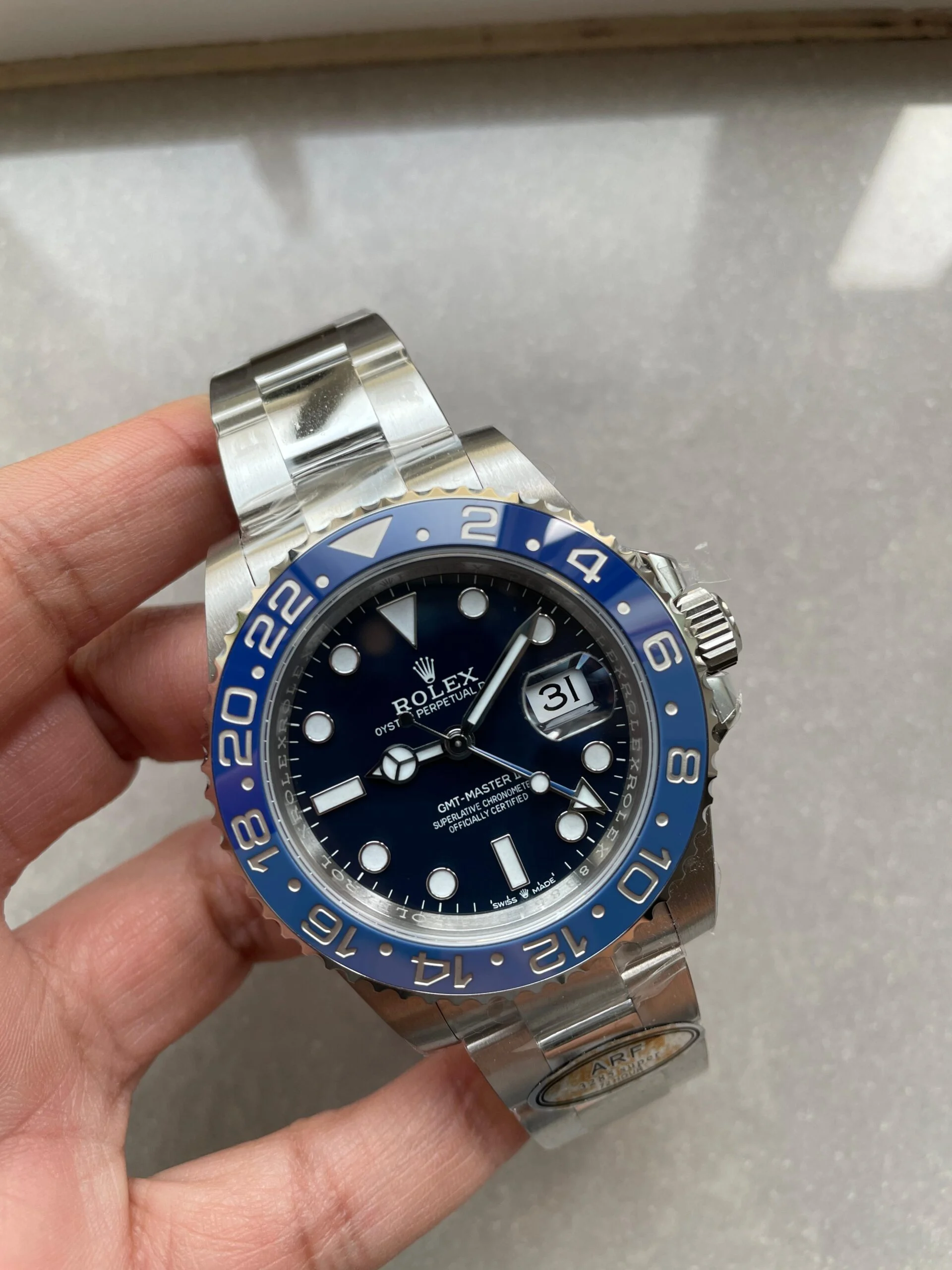 BLUEBERRY Gmt-Master II ARF SS case SS Oyster strap SH3285 Super Clone