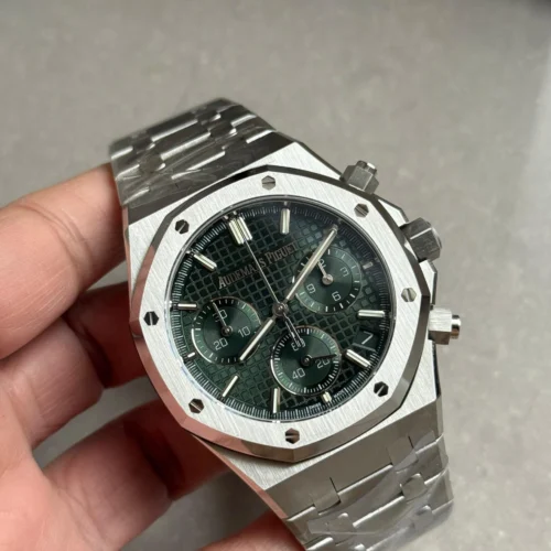 Royal Oak Chrono 26240 SS DDF 1:1 Best Edition Green Dial on SS Bracelet DD4401