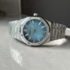 Royal Oak 41mm 15510 BC SS ZF 1:1 Best Edition Ice Blue Textured Dial on SS Bracelet SA4302 V3 - Image 4