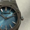 Royal Oak 41mm 15510 BC SS ZF 1:1 Best Edition Ice Blue Textured Dial on SS Bracelet SA4302 V3 - Image 3