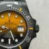 Submariner DIW DLC VSF 1:1 Best Edition Black/Orange Dial on DLC Bracelet VS3135 - Image 3