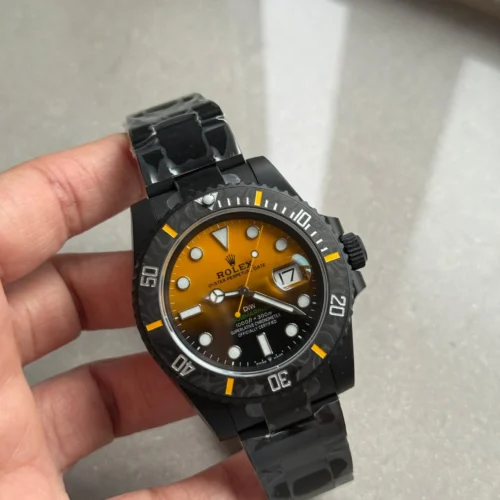 Submariner DIW DLC VSF 1:1 Best Edition Black/Orange Dial on DLC Bracelet VS3135