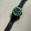 Submariner DIW Green Carbon VSF 1:1 Best Edition Black Dial on Black Nylon Strap VS3135 - Image 6