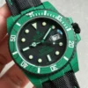 Submariner DIW Green Carbon VSF 1:1 Best Edition Black Dial on Black Nylon Strap VS3135 - Image 2