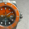 Submariner DIW Sandblasted VSF 1:1 Best Edition Orange Grey Dial on SS Bracelet VS3135 - Image 6