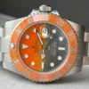 Submariner DIW Sandblasted VSF 1:1 Best Edition Orange Grey Dial on SS Bracelet VS3135 - Image 5