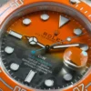 Submariner DIW Sandblasted VSF 1:1 Best Edition Orange Grey Dial on SS Bracelet VS3135 - Image 4