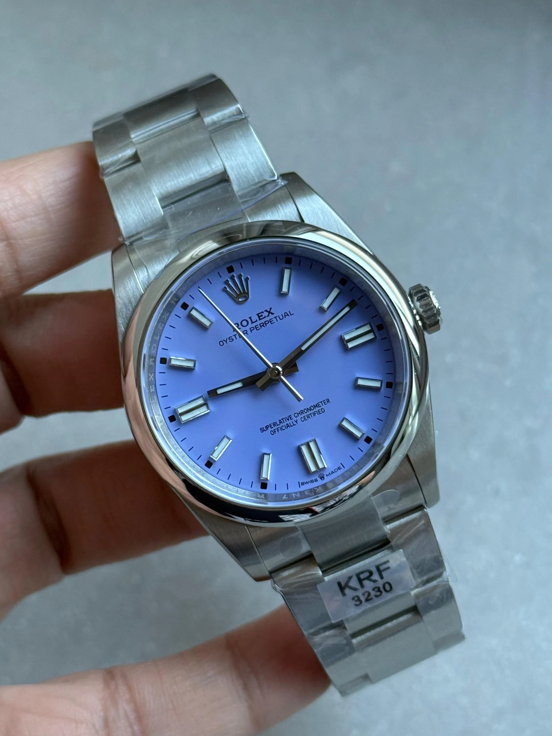 Oyster Perpetual 126000 36mm KRF 1:1 Best Edition 904L Steel Lavender Violett Dial A2824