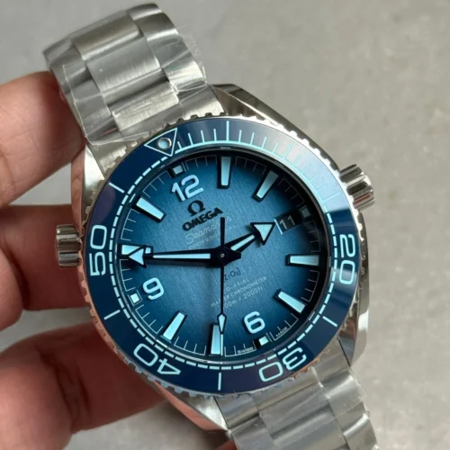 Seamaster planet ocean 39.5mm VSF 1:1 Best Edition Summer Blue Dial on SS Bracelet VS8800 V4