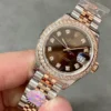 Rolex DateJust 28mm Steel & Rose Gold Chocolate Diamond-Set Dial 279381RBR - Image 2