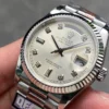 Rolex Day-Date 36 President Day-Date 118239 Silver Diamond Dial White Gold 36mm Box Super Clone - Image 5