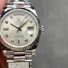 Rolex Day-Date 36 President Day-Date 118239 Silver Diamond Dial White Gold 36mm Box Super Clone