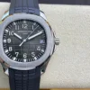 Patek Philippe Aquanaut 5165A-001 stainless steel watch with black embossed dial and a black composite strap 38mm - Image 2