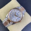 Rolex Datejust 36 126231 Two Tone Rose Gold Silver Motif DIAMOND Dial - Jubilee Bracelet - 2023 - Image 8