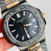 Patek Philippe Nautilus 5711 DIW Carbon DIWF 1:1 Best Edition Black Textured Dial on Carbon/RG Bracelet 324CS - Image 3