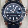 Yacht-Master 126655 SCF 1:1 Best Edition 3D Black Ceramic Bezel on Black Rubber Strap DD3235 - Image 2