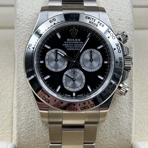 Daytona 126509 904L SS UFO 1:1 Best Edition Black Dial Silver Subdial On 904L SS Bracelet UF4131 (Free Sprung)