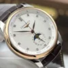 Longines Master Collection Moonphase White Dial Leather Strap 40mm Super Clone - Image 7