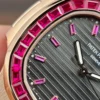 Patek Philippe Nautilus 5723 Gray Dial Bezel Stone CZ Pink Baguette 40mm - Image 6
