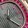 Patek Philippe Nautilus 5723 Gray Dial Bezel Stone CZ Pink Baguette 40mm - Image 7
